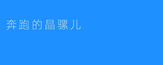 奔跑的晶骡儿